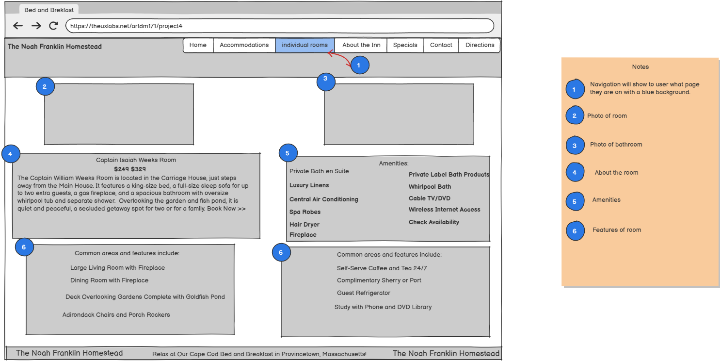 individual room wireframe